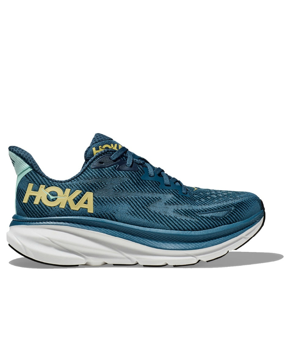 HOKA - MENS CLIFTON 9 MIDNIGHT OCEAN/BLUE STEEL【1127895-MOBS】