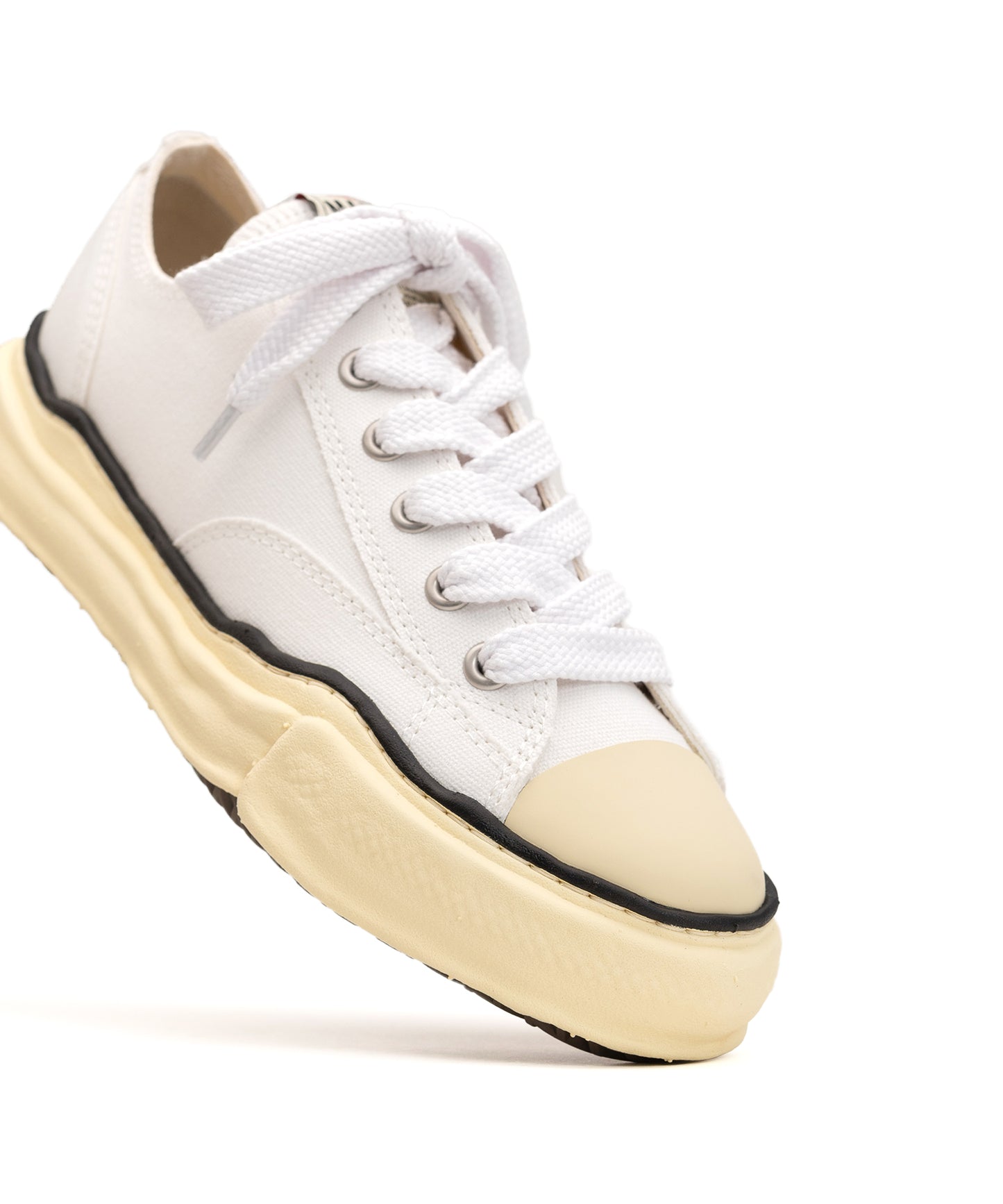 Maison MIHARA YASUHIRO - "PETERSON" VL OG Sole Canvas Low-top Sneaker WHITE【A09FW733】