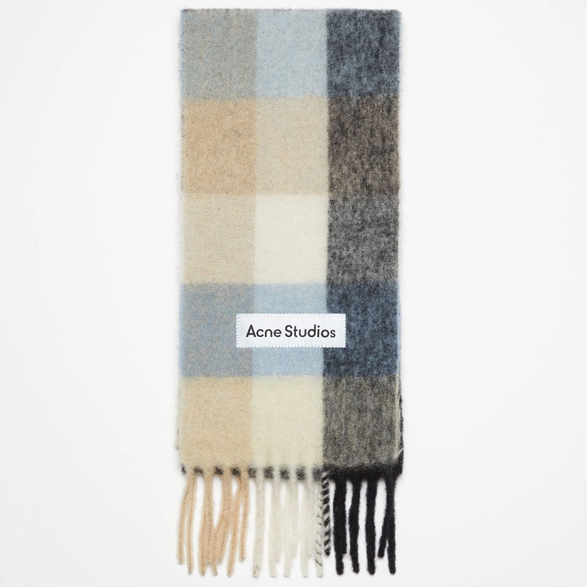 Acne Studios - SCARF "BLUE/BEIGE/BLACK"【FN-UX-SCAR000115】