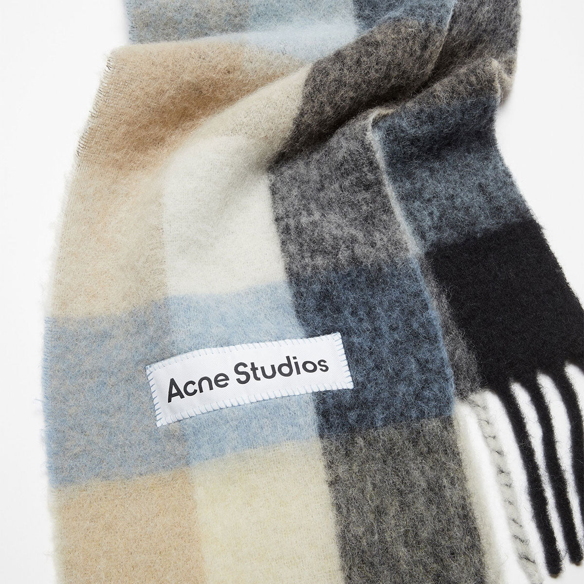 Acne Studios - SCARF "BLUE/BEIGE/BLACK"【FN-UX-SCAR000115】