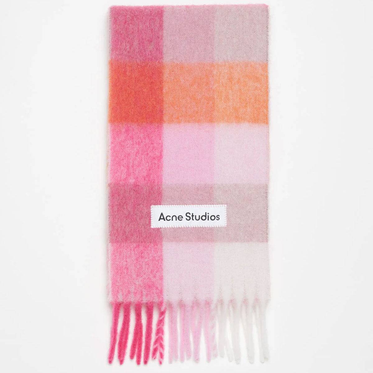 Acne Studios - SCARF "Pink/Fuchsia/White"【FN-UX-SCAR000115】