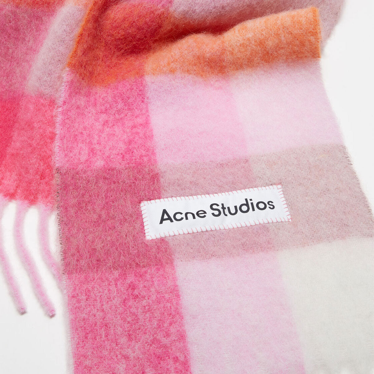 Acne Studios - SCARF "Pink/Fuchsia/White"【FN-UX-SCAR000115】