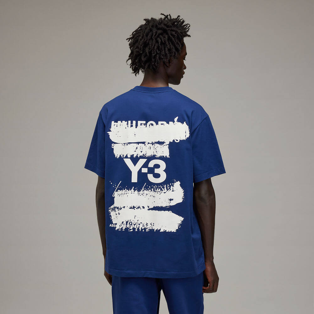 Y-3 - U GFX SS TEE "Dark Blue"【JM7816】