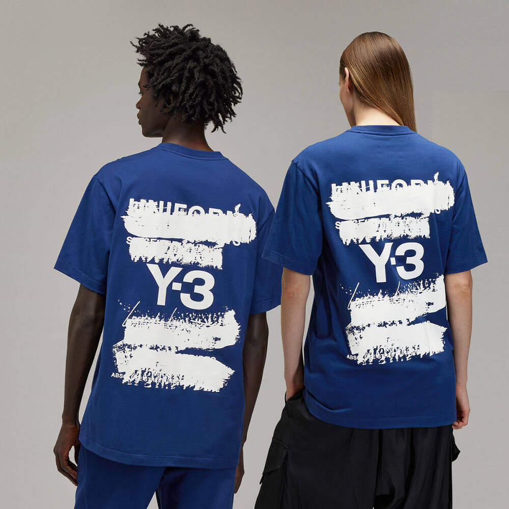 Y-3 - U GFX SS TEE "Dark Blue"【JM7816】