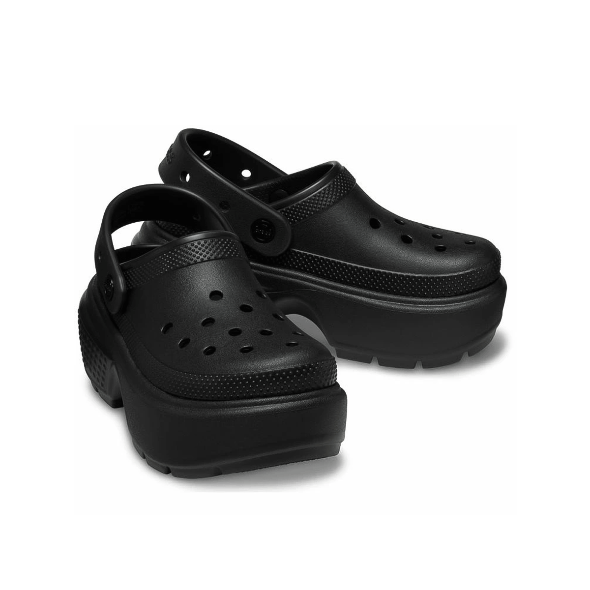 CROCS - MENS WMNS STOMP CLOG "BLACK" 【209347-001】