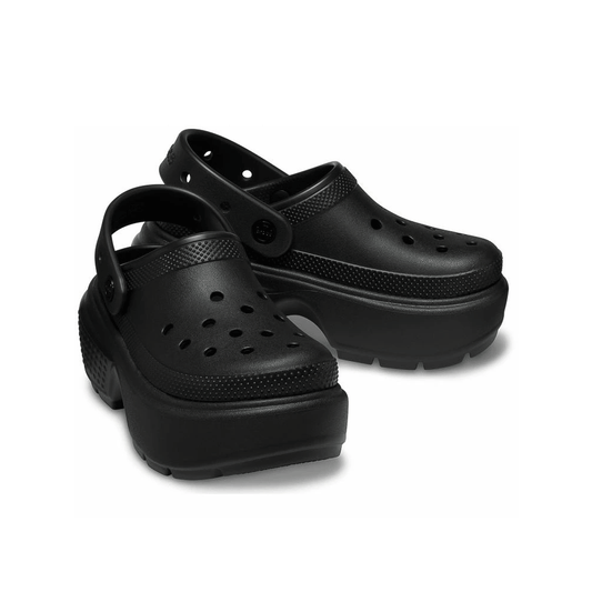CROCS - MENS WMNS STOMP CLOG "BLACK" 【209347-001】