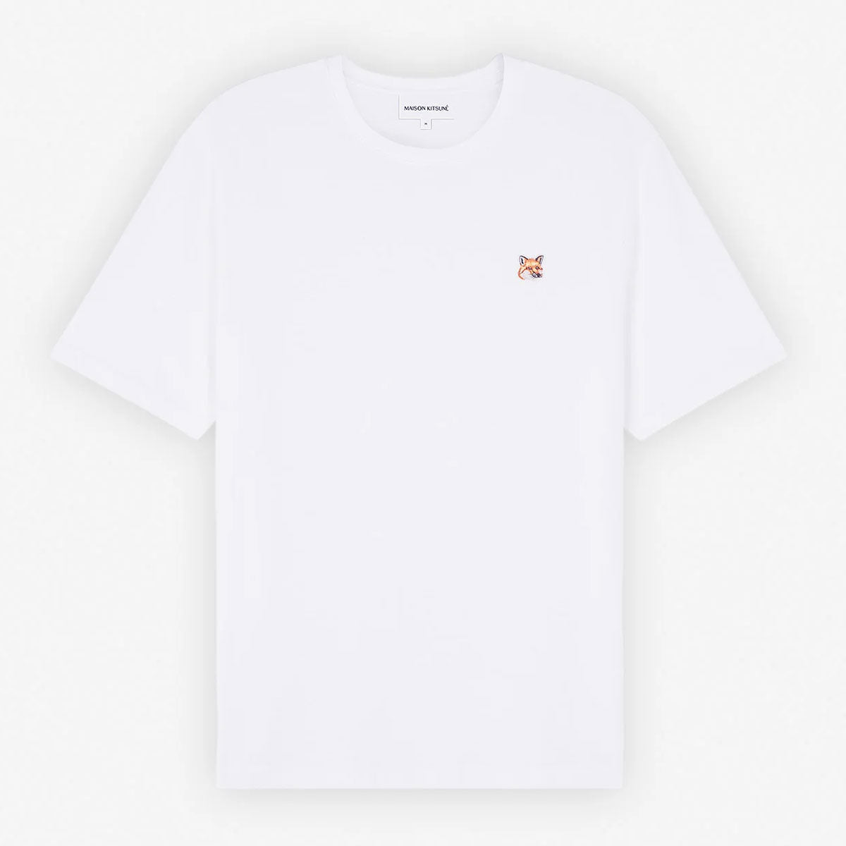 MAISON KITSUNE - FOX HEAD PATCH REGULAR TEE-SHIRT WHITE【LM00104KJ0008】