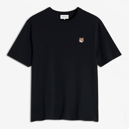 MAISON KITSUNE - FOX HEAD PATCH REGULAR TEE-SHIRT BLACK【LM00104KJ0008】