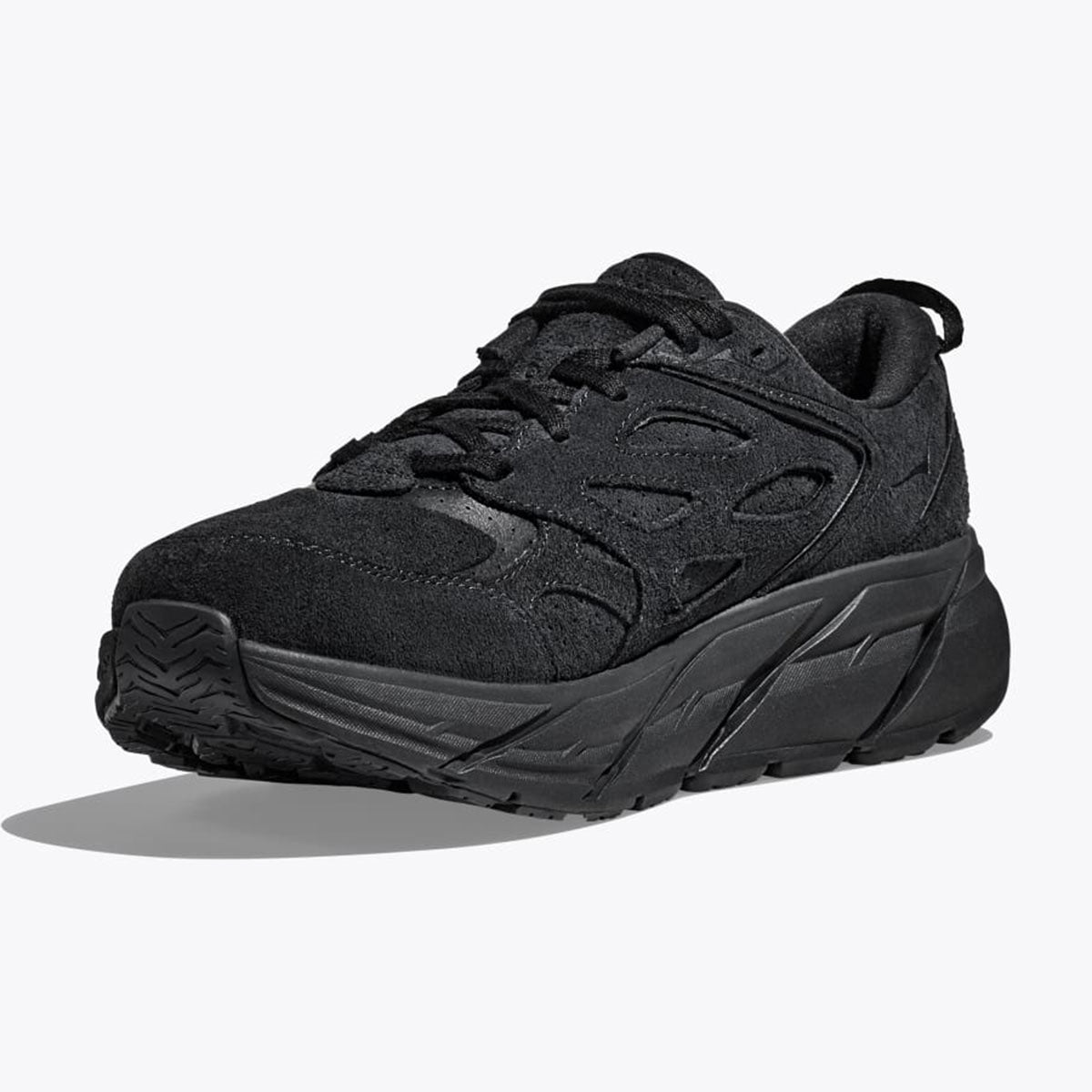 HOKA - UNISEX CLIFTON L SUEDE  BLACK×BLACK  【1122571-BBLC】