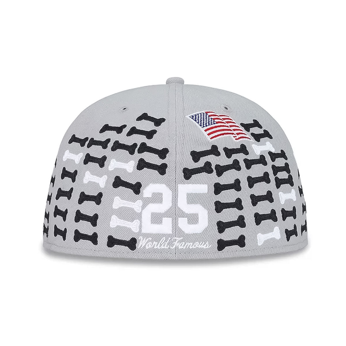 SUPREME × NEW ERA - BONES BOX LOGO CAP GREY 【FW25H46】