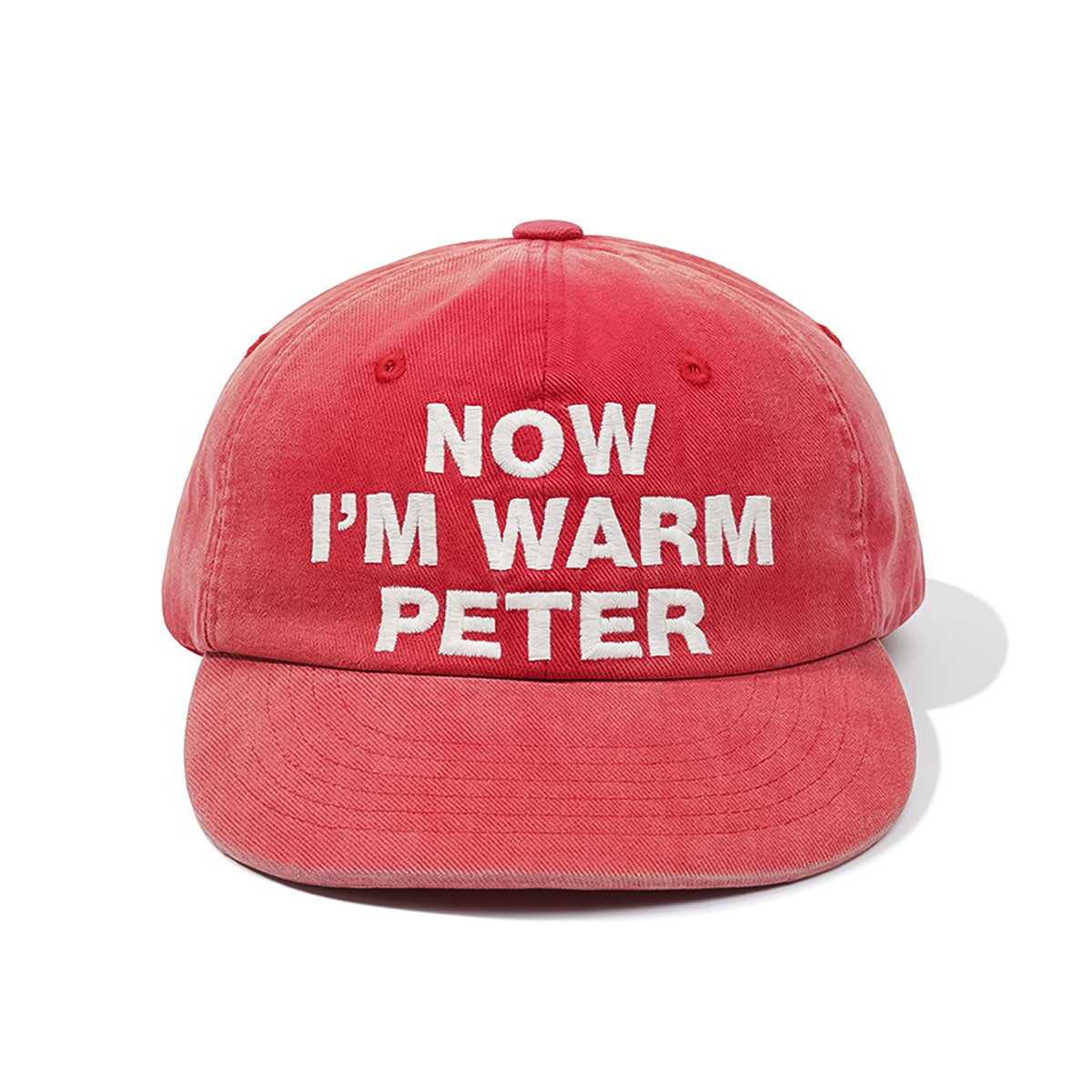 MY NAME IS PETER - 6 PANEL NOW I'M WARM PETER CAP RED