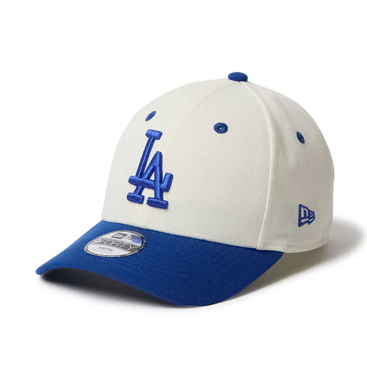 NEW ERA Los Angeles Dodgers - Youth 9FORTY 2-Tone CHROME WHITE/ROYAL 【14671600】