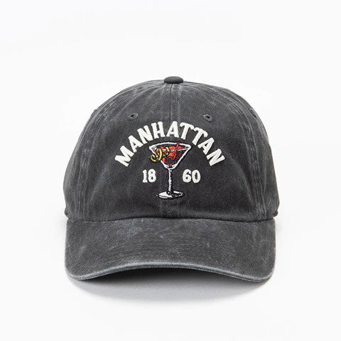 AMERICAN NEEDLE BLK BALLPARK CAP - COCKTAIL MANHATTAN 【44740AMANHAT】