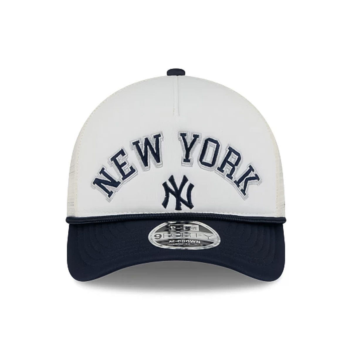 NEW ERA - New York Yankees 9FORTY M-Crown A-FRAME MESH Chrome/Navy【60604778】
