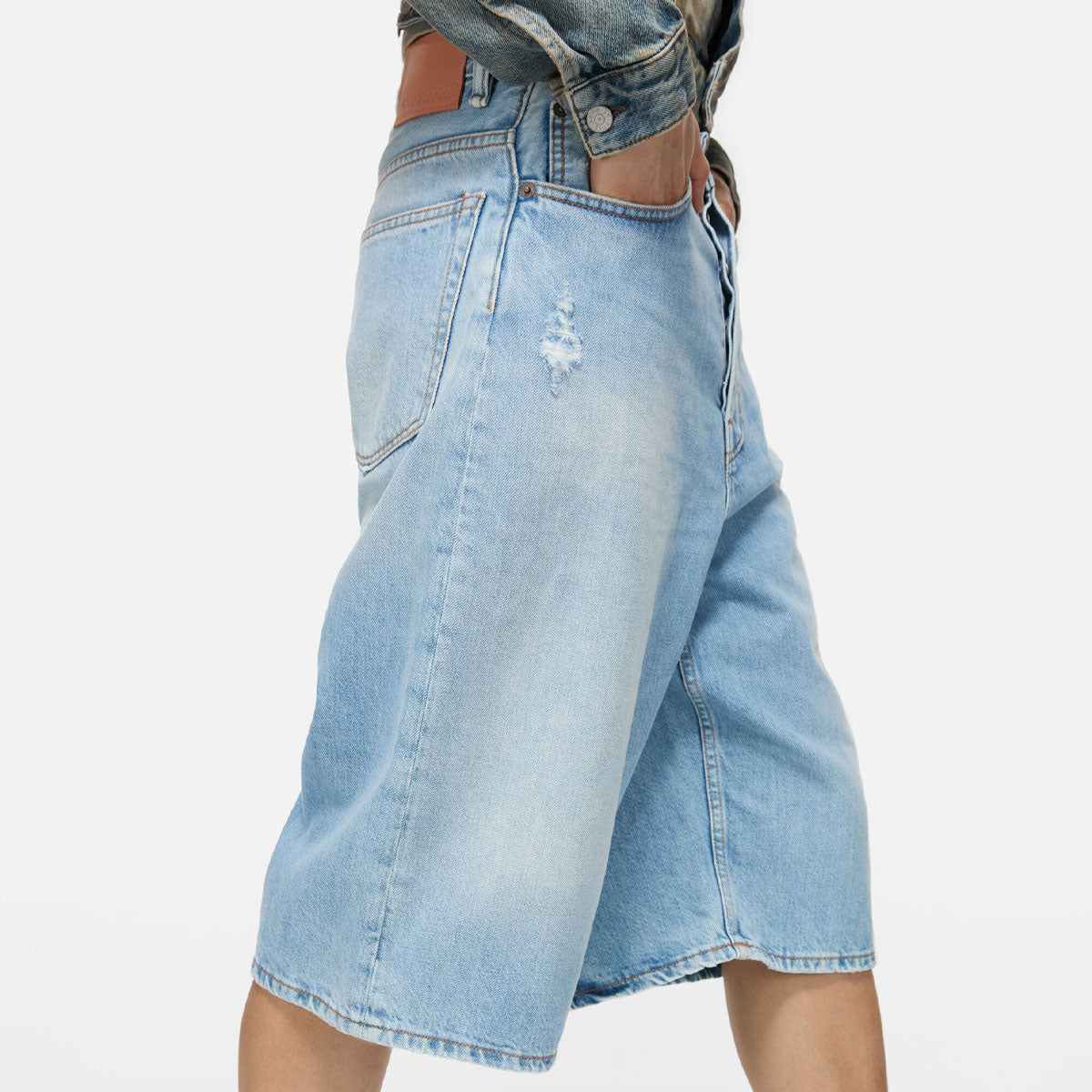 Acne Studios - Denim shorts - Loose fit LIGHT BLUE 【FN-MN-SHOR000235】