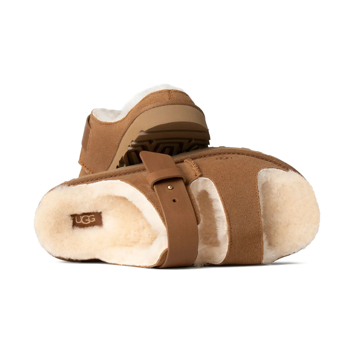 UGG - W GREENPORT STRAP SLIDE 【1167611-CHE】