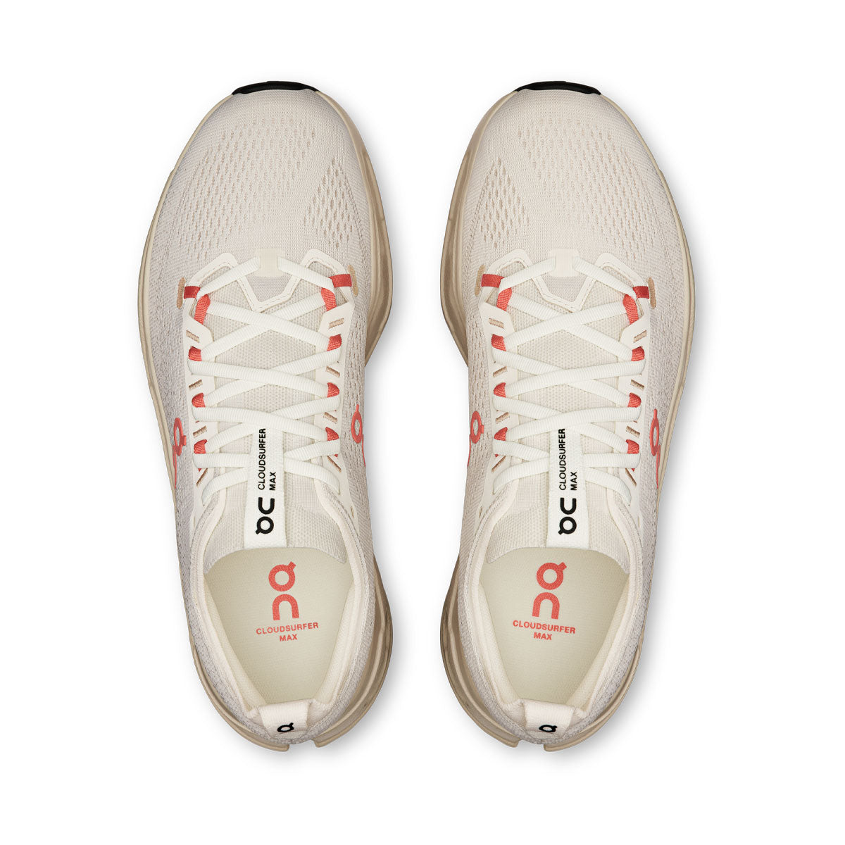 On - Cloudsurfer Max Ivory/Salmon【3WF30223297-MH】