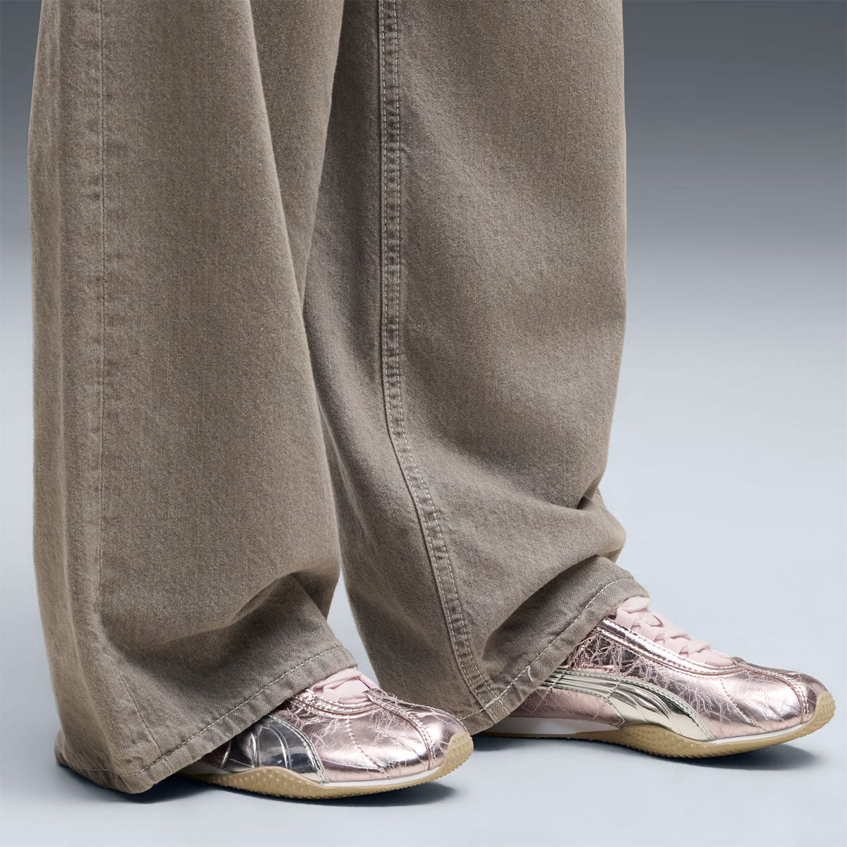 PUMA - WMNS H-STREET LUSTRE Powder Pink/Birch 【407043-02】