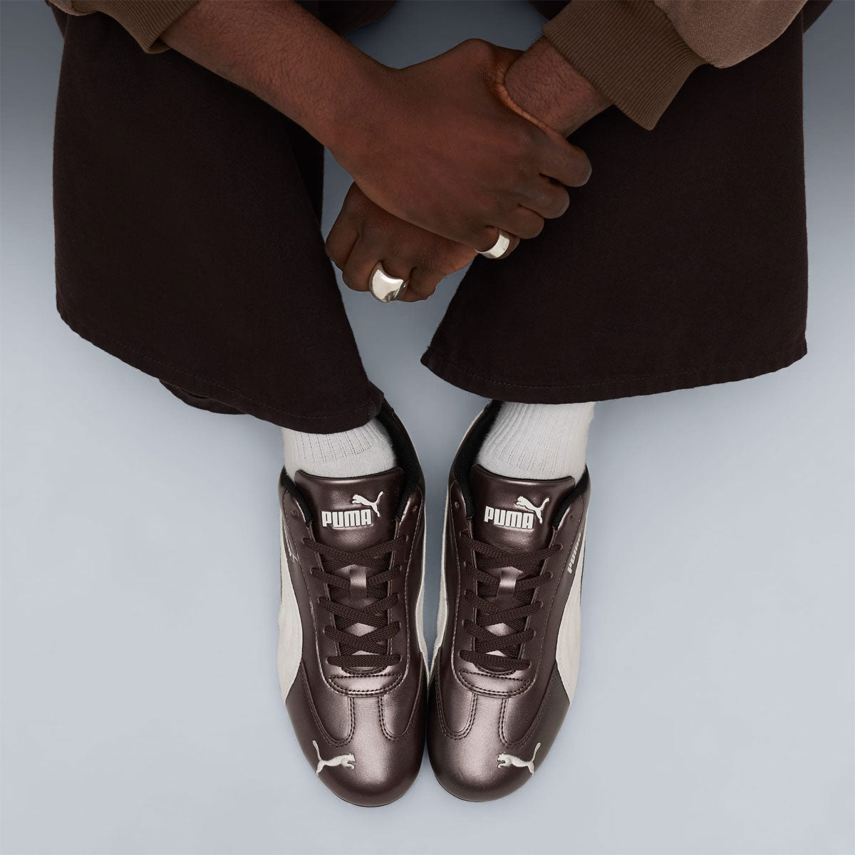 PUMA - SPEEDCAT METALLIC WARM BROWN/WARM WHITE 【403689-04】