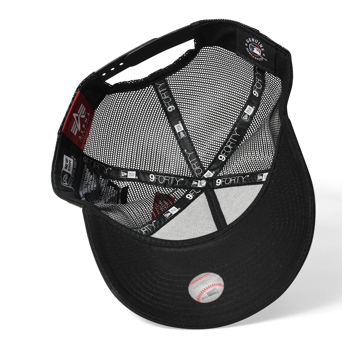 NEW ERA × ALPHA INDUSTRIES Anaheim Angels - M 9FORTY ALPHA D1 ANAHEIM ANGELS BLK【60208603】