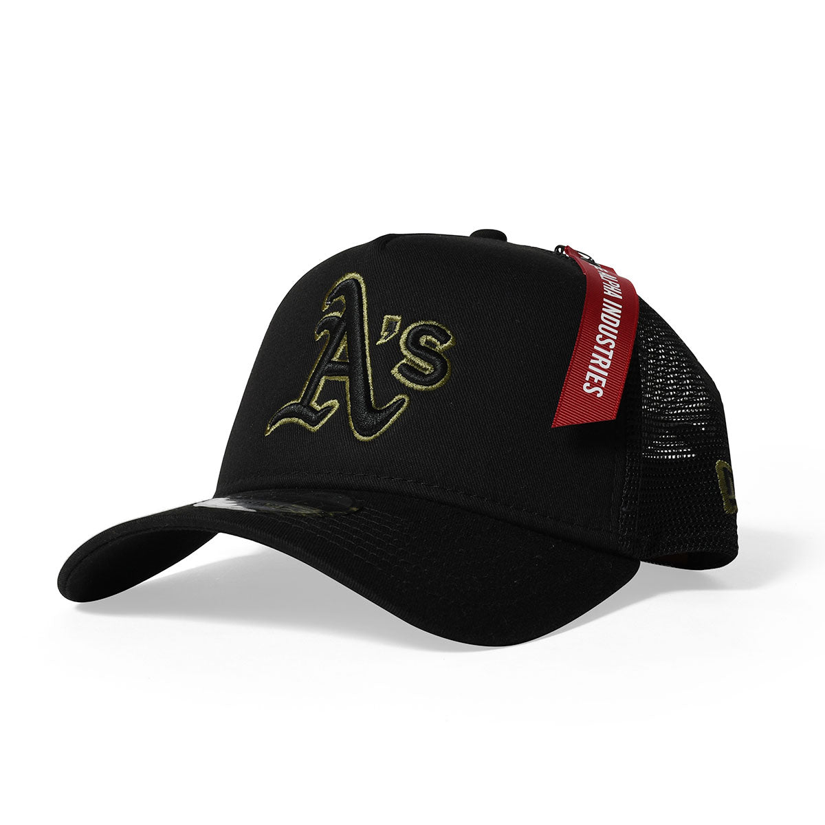 NEW ERA × ALPHA INDUSTRIES Oakland Athletics - M 9FORTY ALPHA D1 OAK ATHLETICS BLK【60208547】