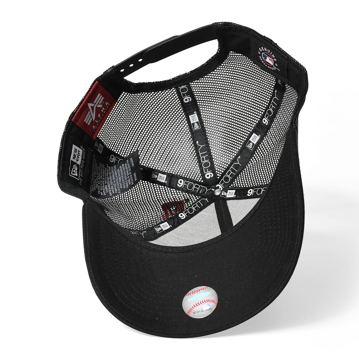 NEW ERA × ALPHA INDUSTRIES Oakland Athletics - M 9FORTY ALPHA D1 OAK ATHLETICS BLK【60208547】