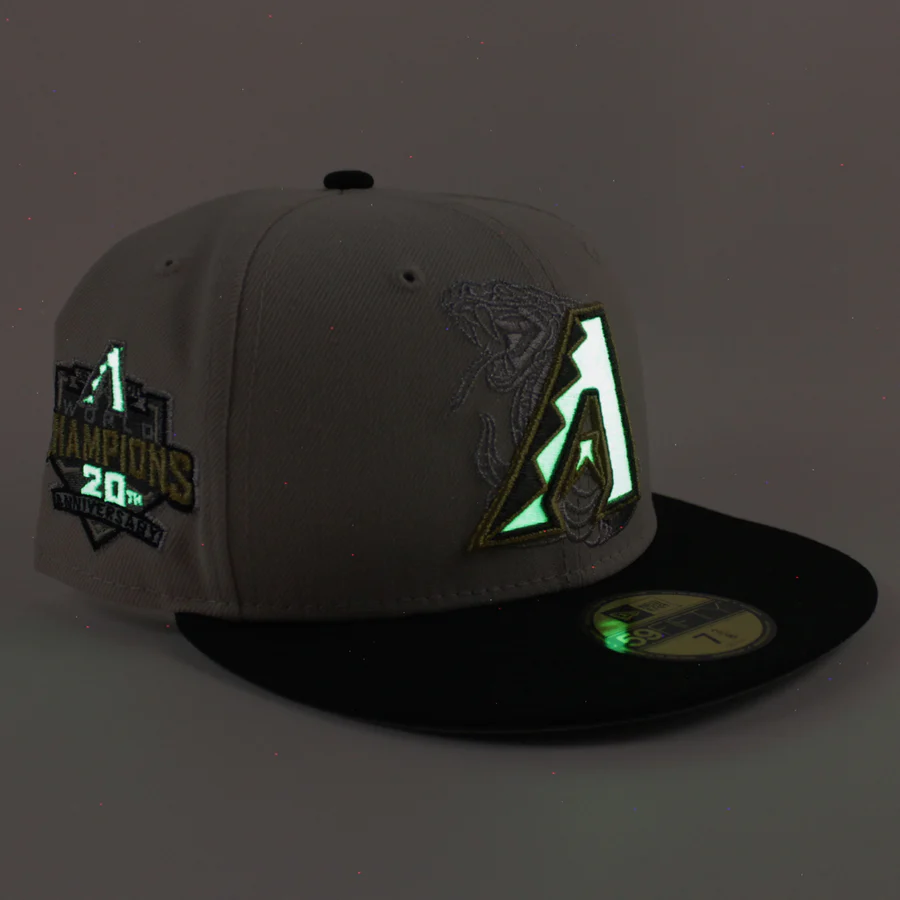 新時代亞利桑那響尾蛇世界冠軍 20 週年 ANV 59FIFTY 石/黑色