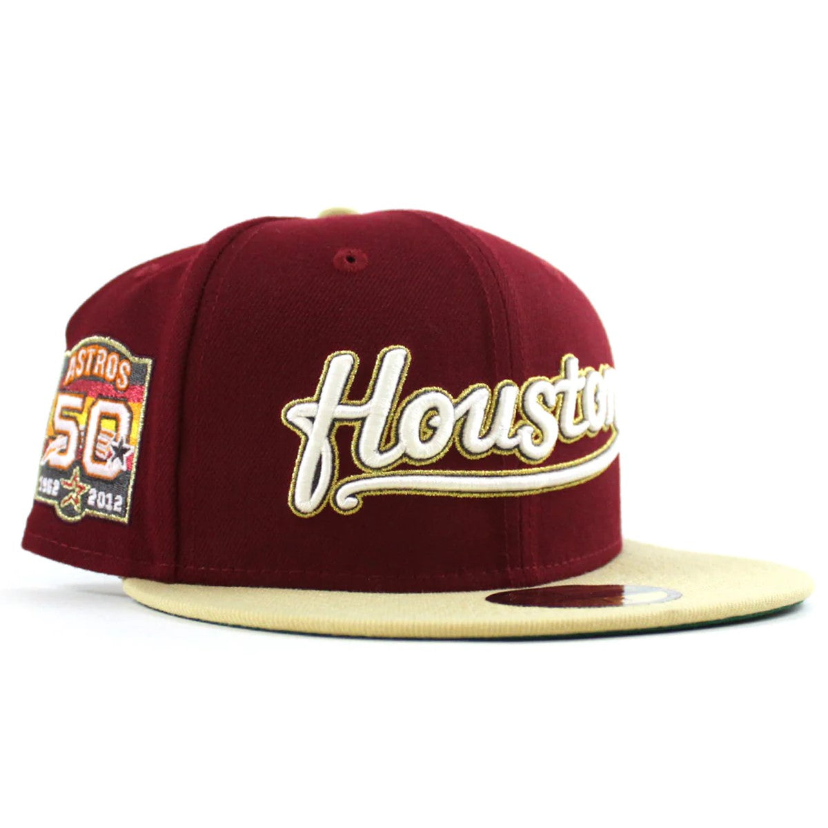 NEW ERA Houston Astros - 59FIFTY 50TH ANV CARDINAL/VEGAS GOLD