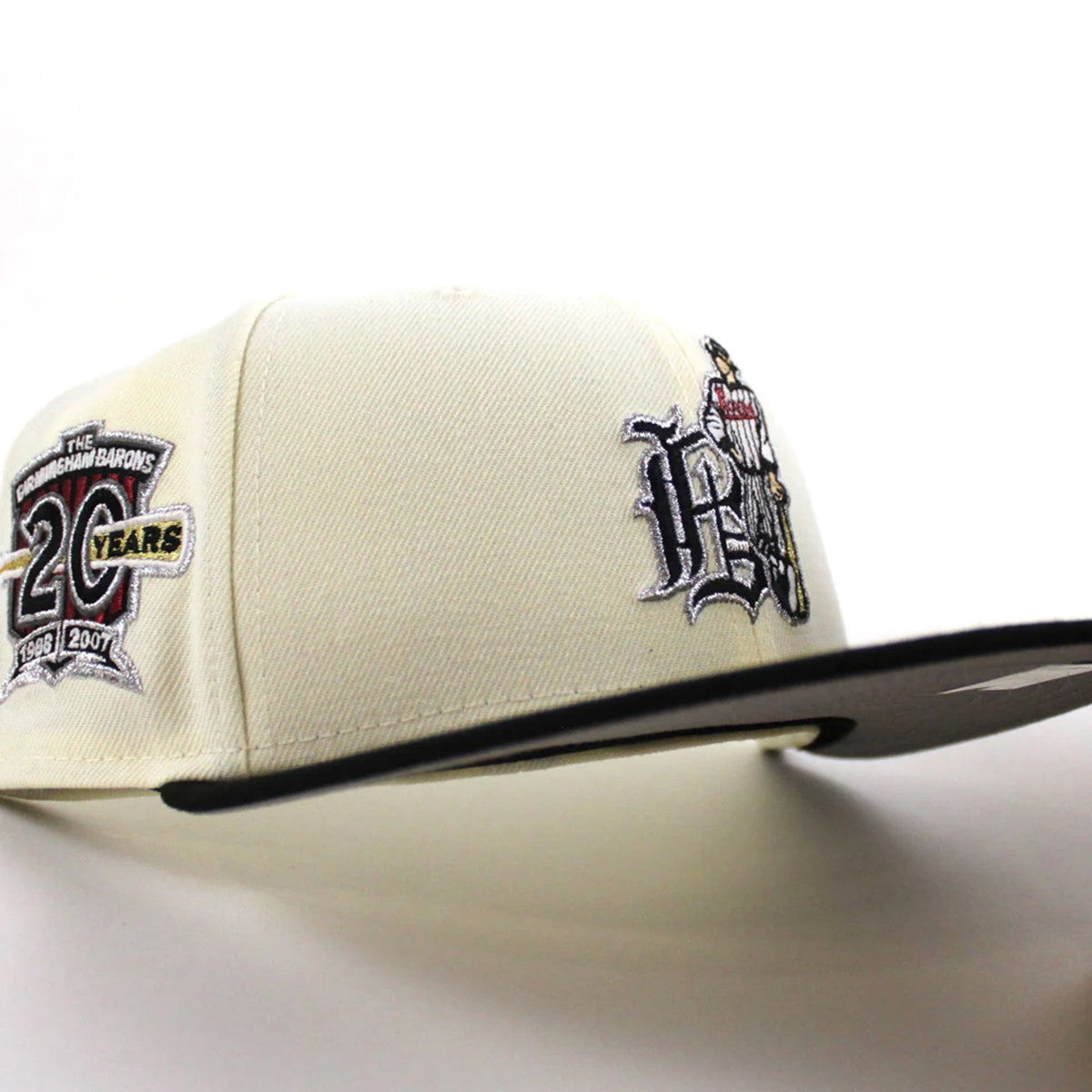 NEW ERA BIRMINGHAM BARONS - 20TH ANV 59FIFTY CHROME/BLACK