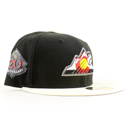 NEW ERA 科羅拉多落基山脈 - 59FIFTY 20TH ANV 黑/鉻色