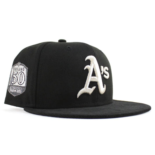 NEW ERA 奧克蘭運動家 - 59FIFTY 50TH ANV 黑色
