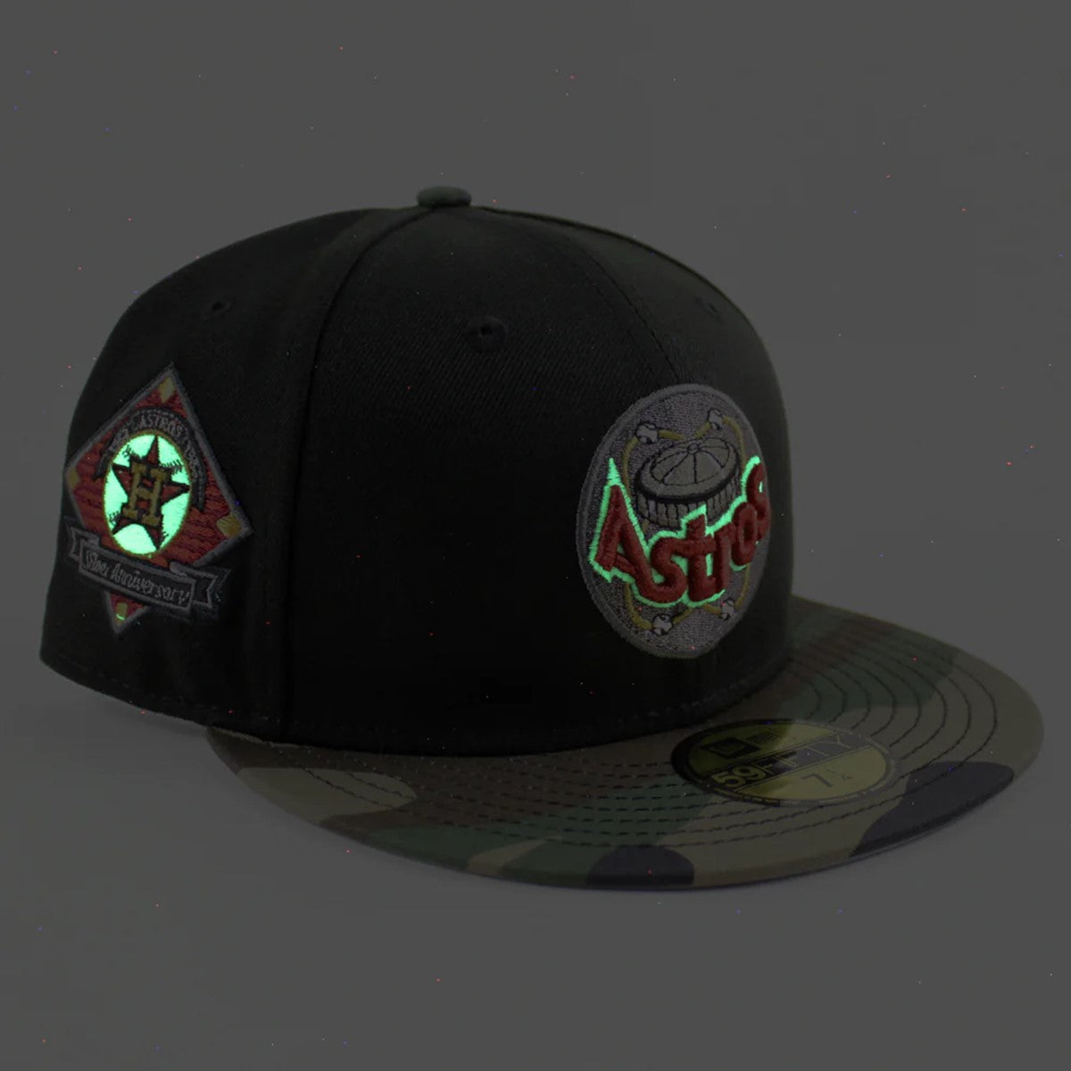 NEW ERA 休士頓太空人隊 - 59FIFTY 銀 ANV 黑/WD 迷彩