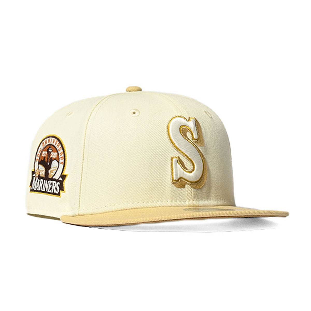 NEW ERA 西雅圖水手隊 - 59FIFTY 30th ANV 奶油色/駱駝色