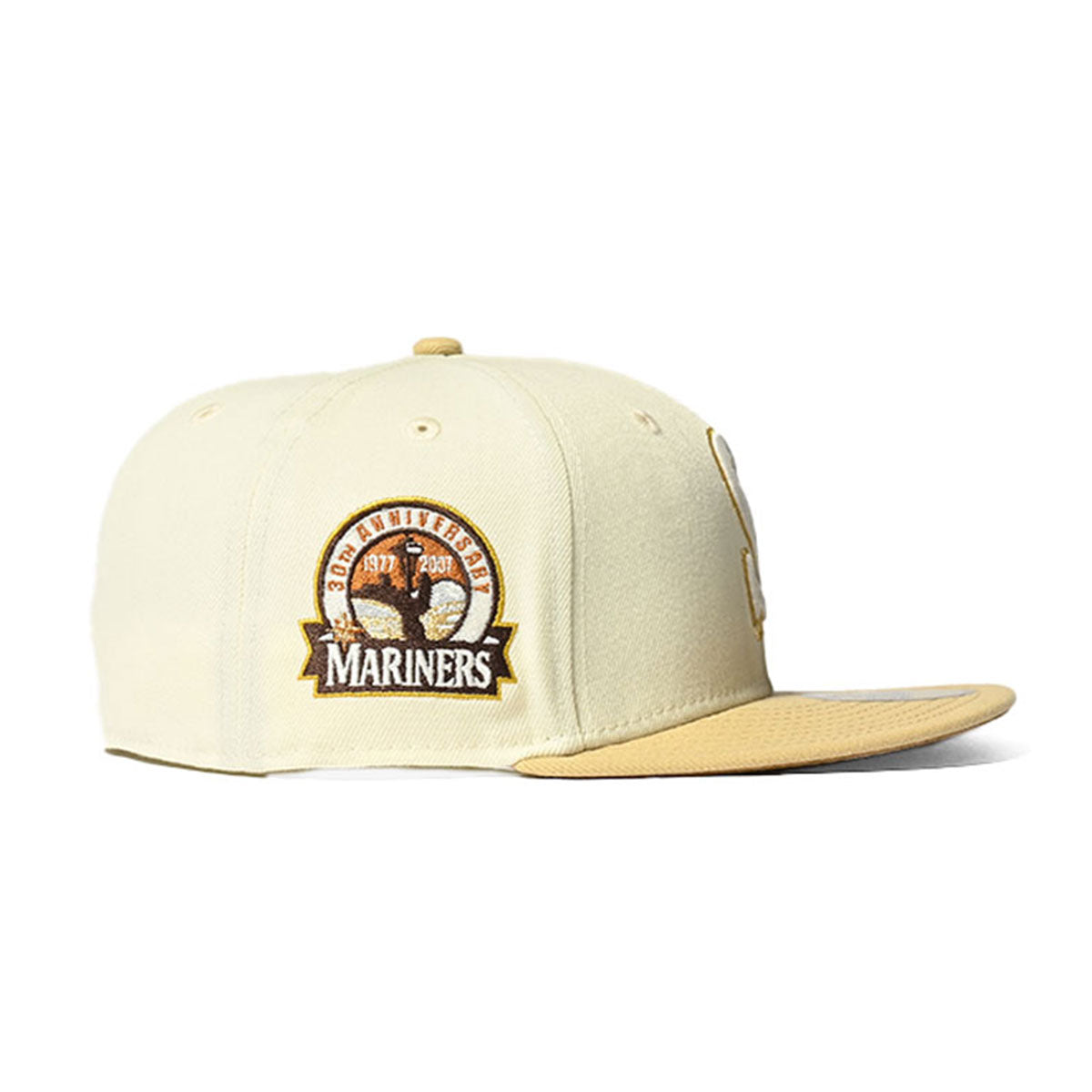 NEW ERA 西雅圖水手隊 - 59FIFTY 30th ANV 奶油色/駱駝色