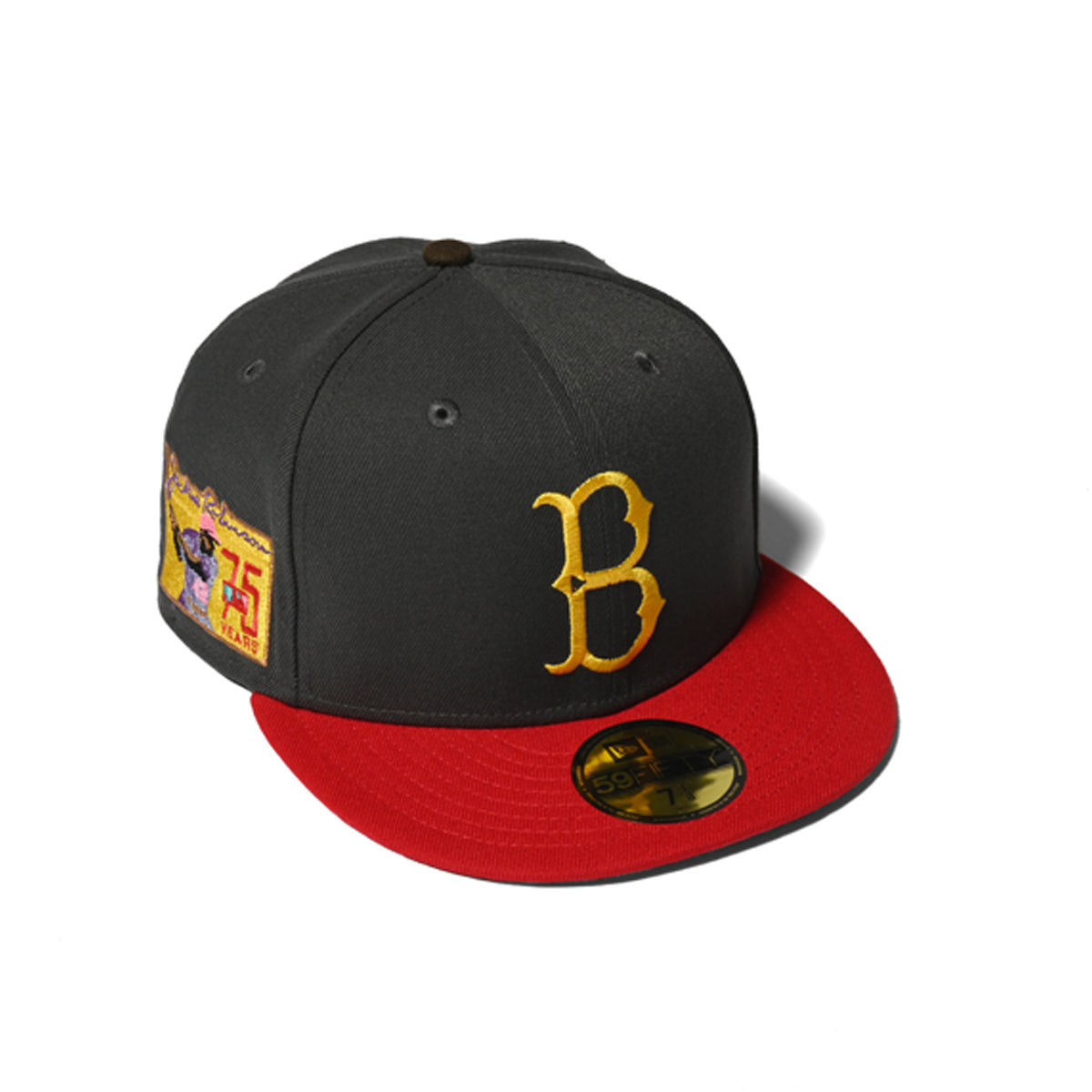 NEW ERA 布魯克林道奇隊 - 59FIFTY J.ROBINSON 75 年 D 灰色/紅色