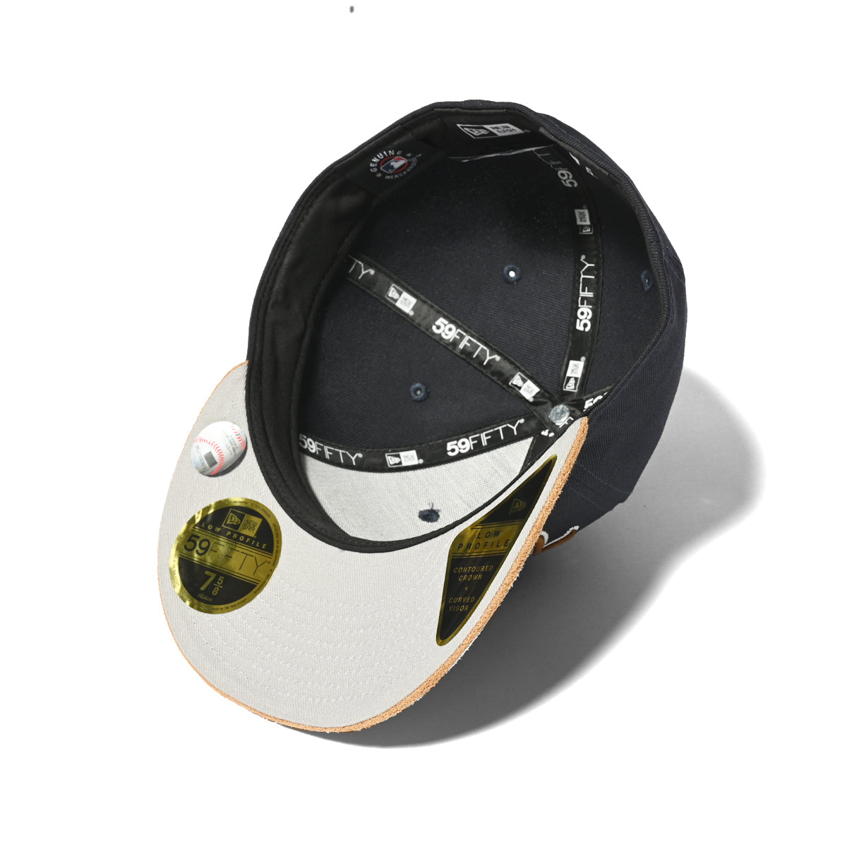 NEW ERA New York Yankees - LP 59FIFTY SUEDE VISOR BLACK/BROWN【60493586】