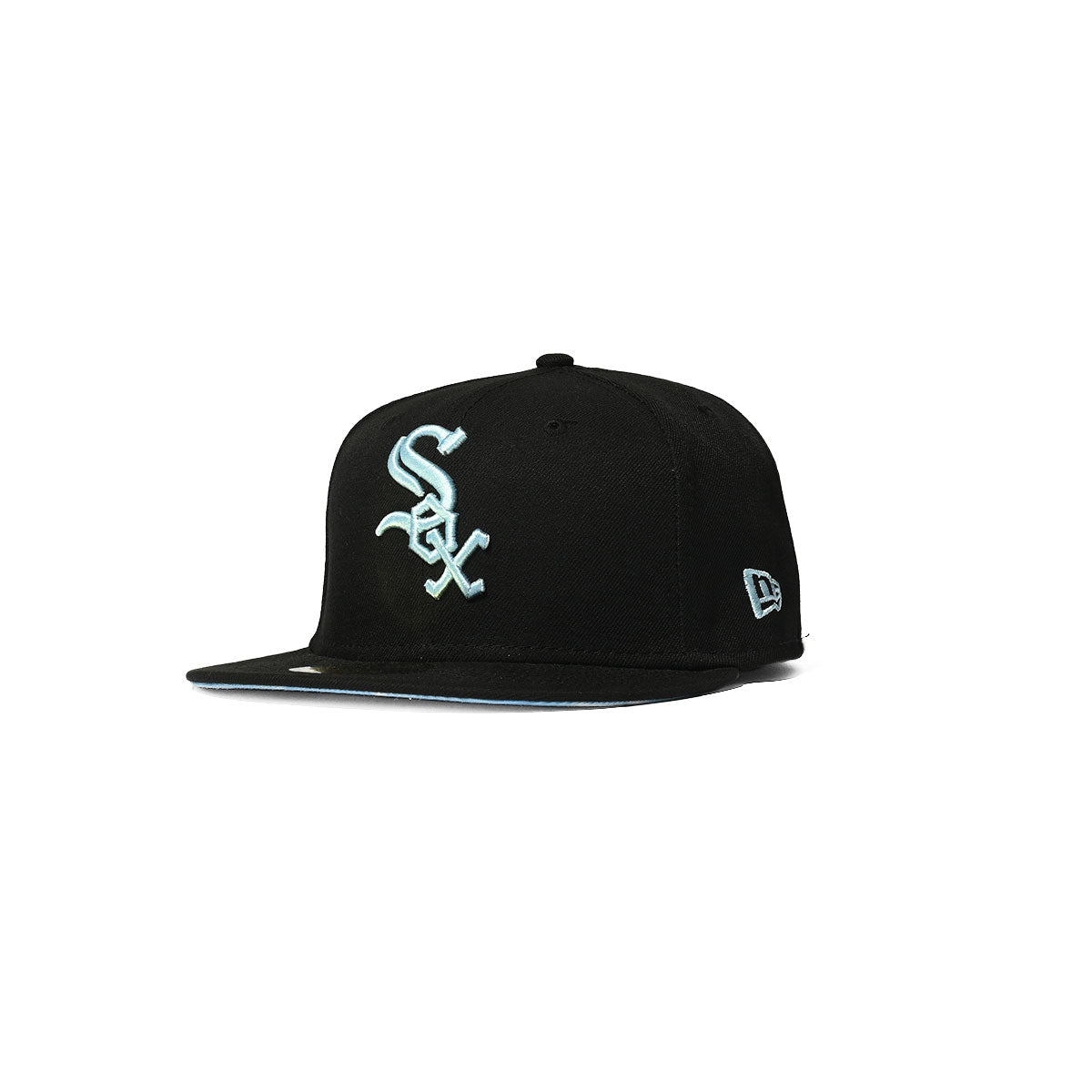 NEW ERA 芝加哥白襪 - 59FIFTY WS 2005 繫帶遮陽帽黑色/藍色