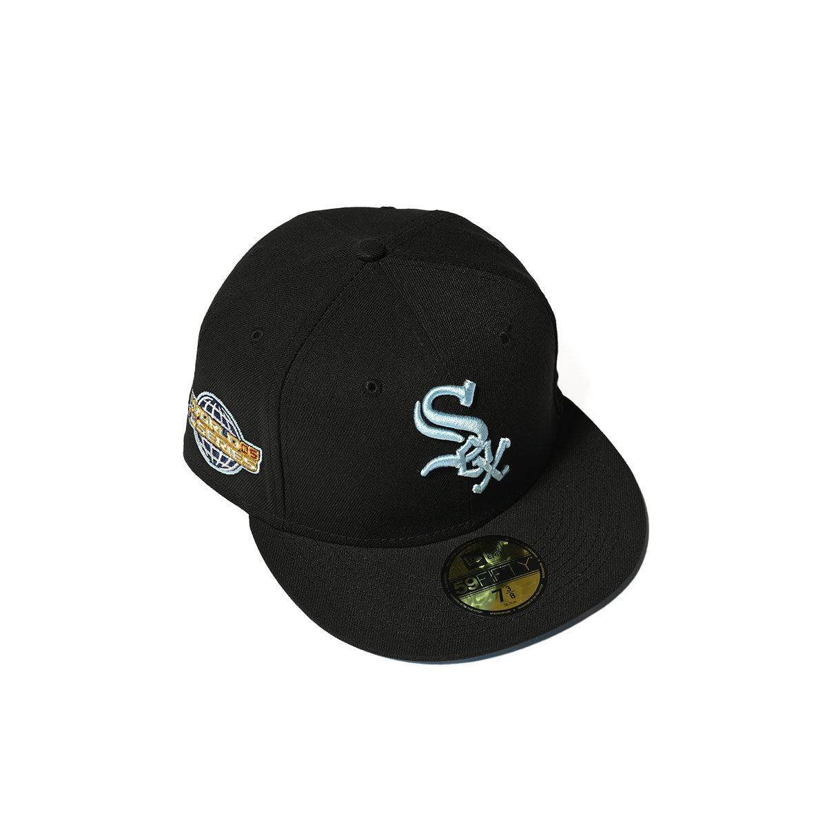 NEW ERA 芝加哥白襪 - 59FIFTY WS 2005 繫帶遮陽帽黑色/藍色