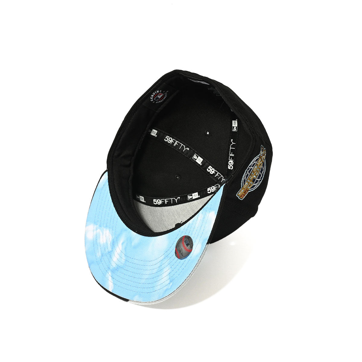 NEW ERA 芝加哥白襪 - 59FIFTY WS 2005 繫帶遮陽帽黑色/藍色