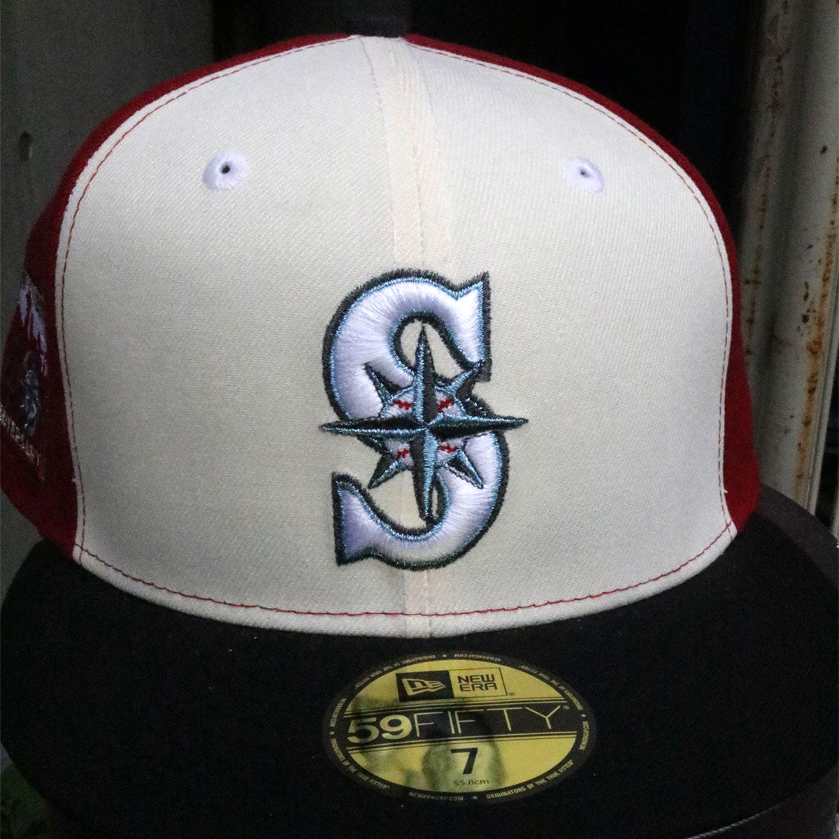 NEW ERA - SEATTLE MARINERS 40TH ANNIV 59FIFTY CHROME WHITE/BLACK/RED
