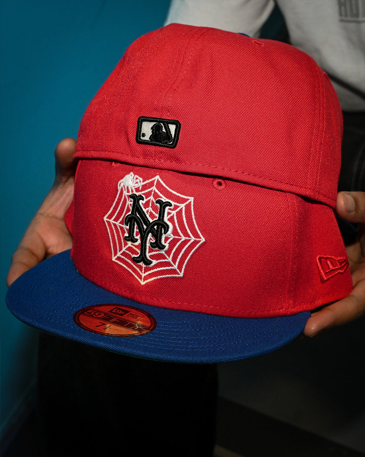 NEW ERA New York Mets - 59Fifty Spider Front Door Red/Song Bird Blue