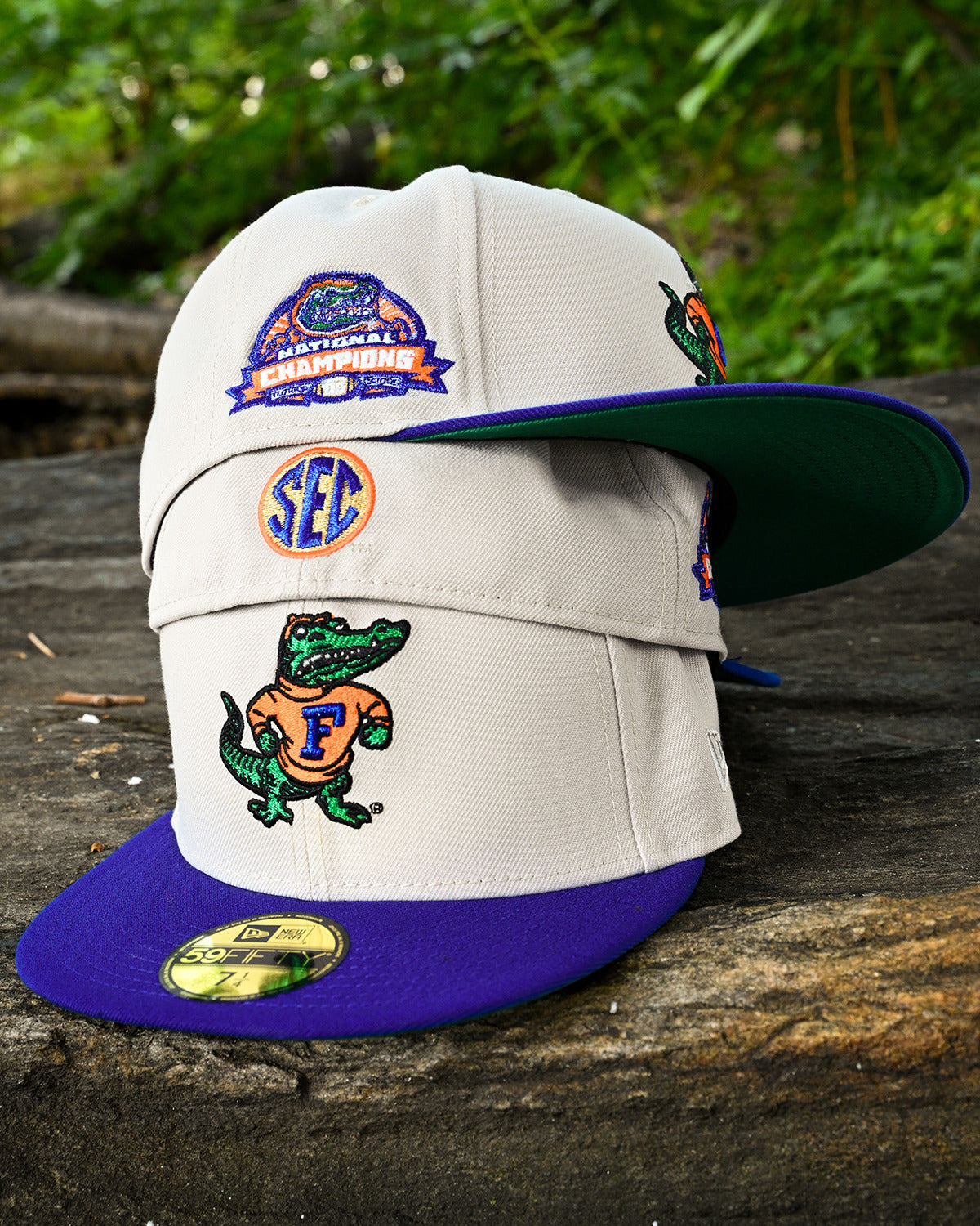 NEW ERA Florida Gators - 59Fifty 2006 National Champions Stone/Light Royal