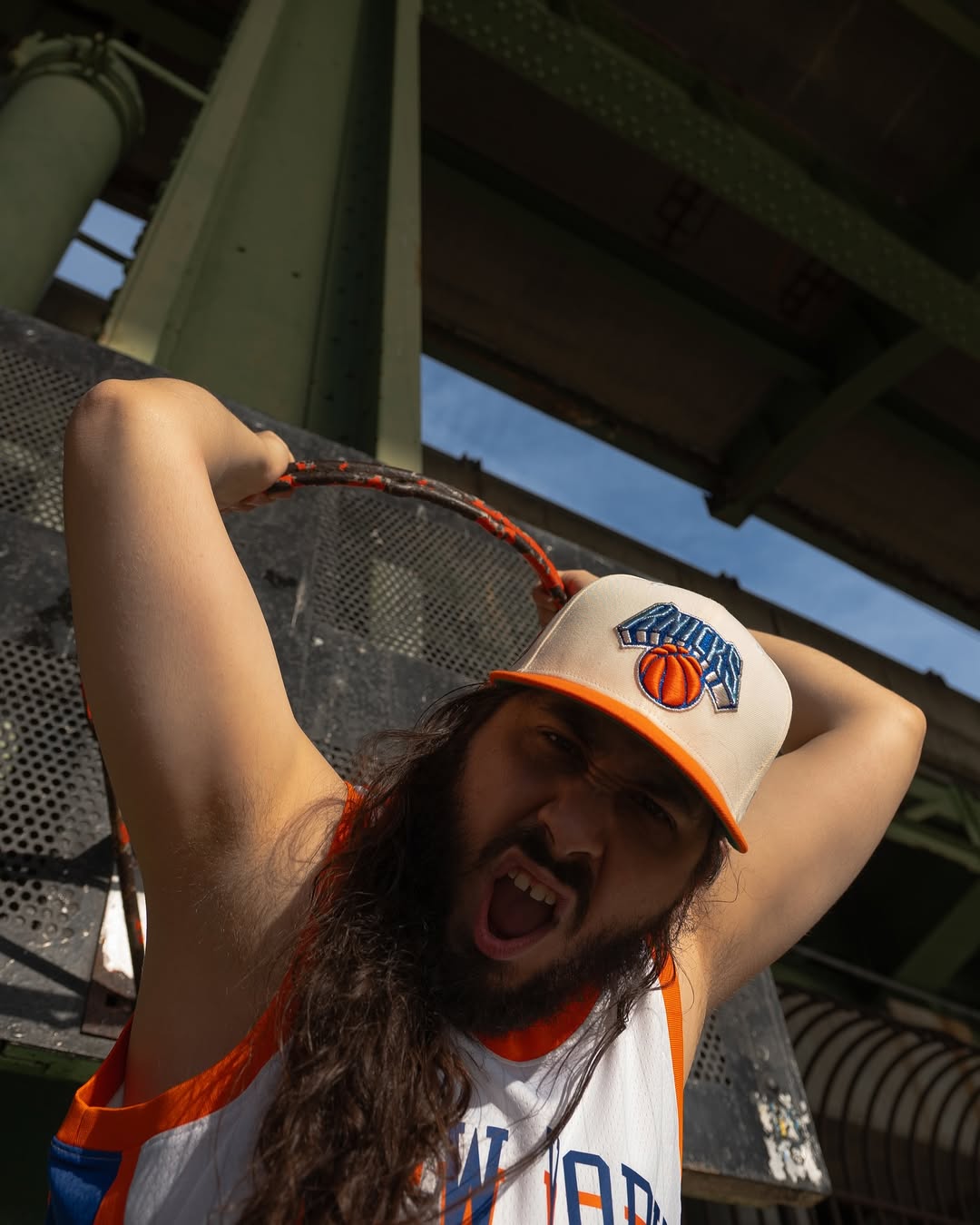 NEW ERA - New York Knicks CO 59Fifty 2x Champs Chrome White/Rush Orange