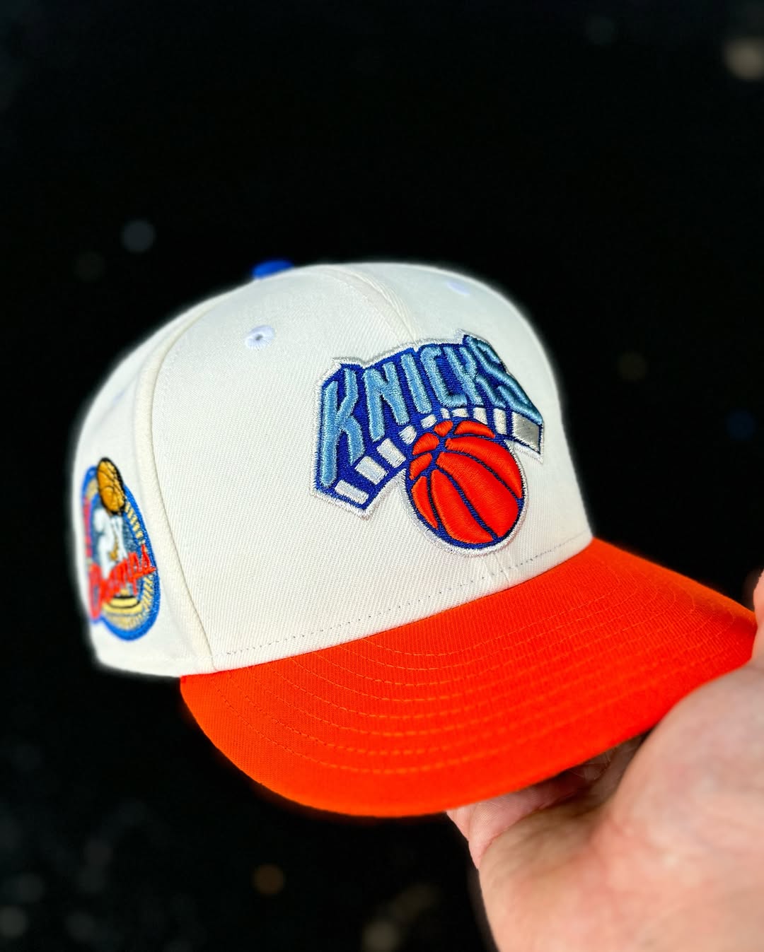 NEW ERA - New York Knicks CO 59Fifty 2x Champs Chrome White/Rush Orange