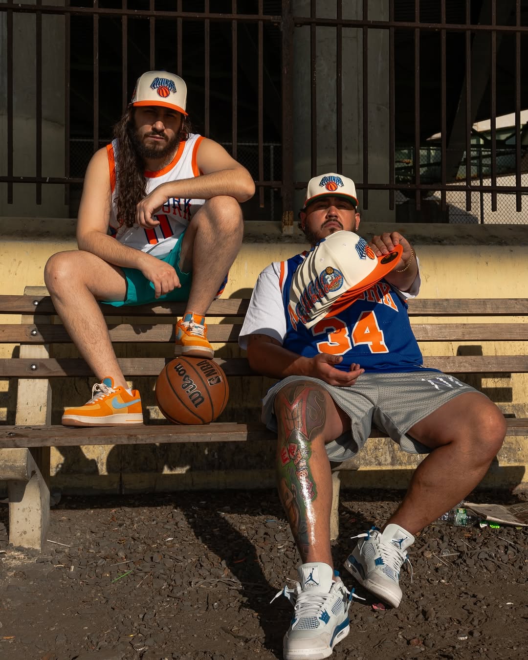 NEW ERA - New York Knicks CO 59Fifty 2x Champs Chrome White/Rush Orange