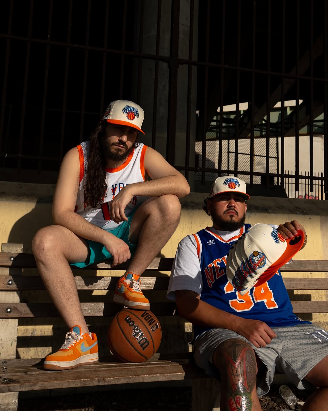 NEW ERA - New York Knicks CO 59Fifty 2x Champs Chrome White/Rush Orange