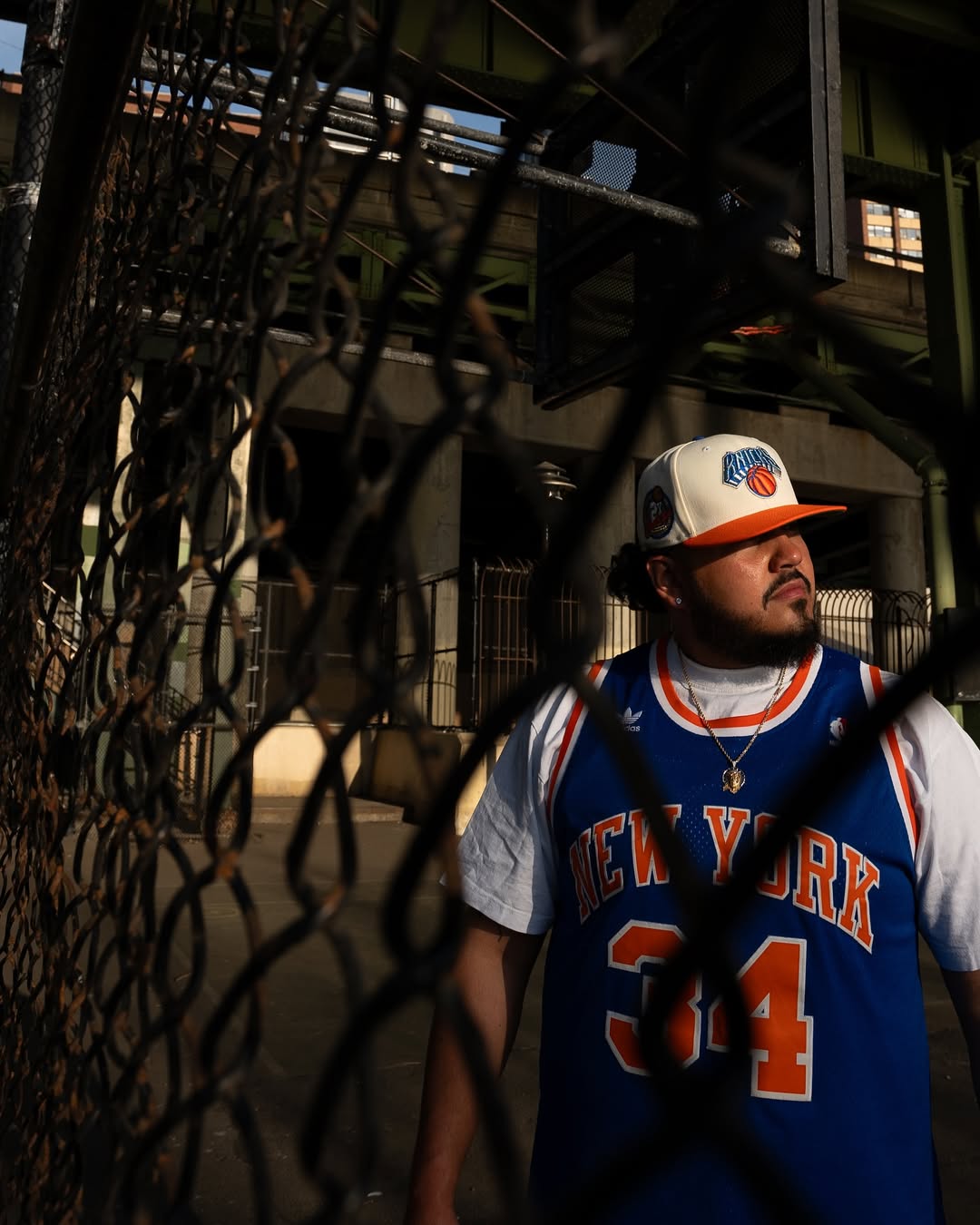 NEW ERA - New York Knicks CO 59Fifty 2x Champs Chrome White/Rush Orange