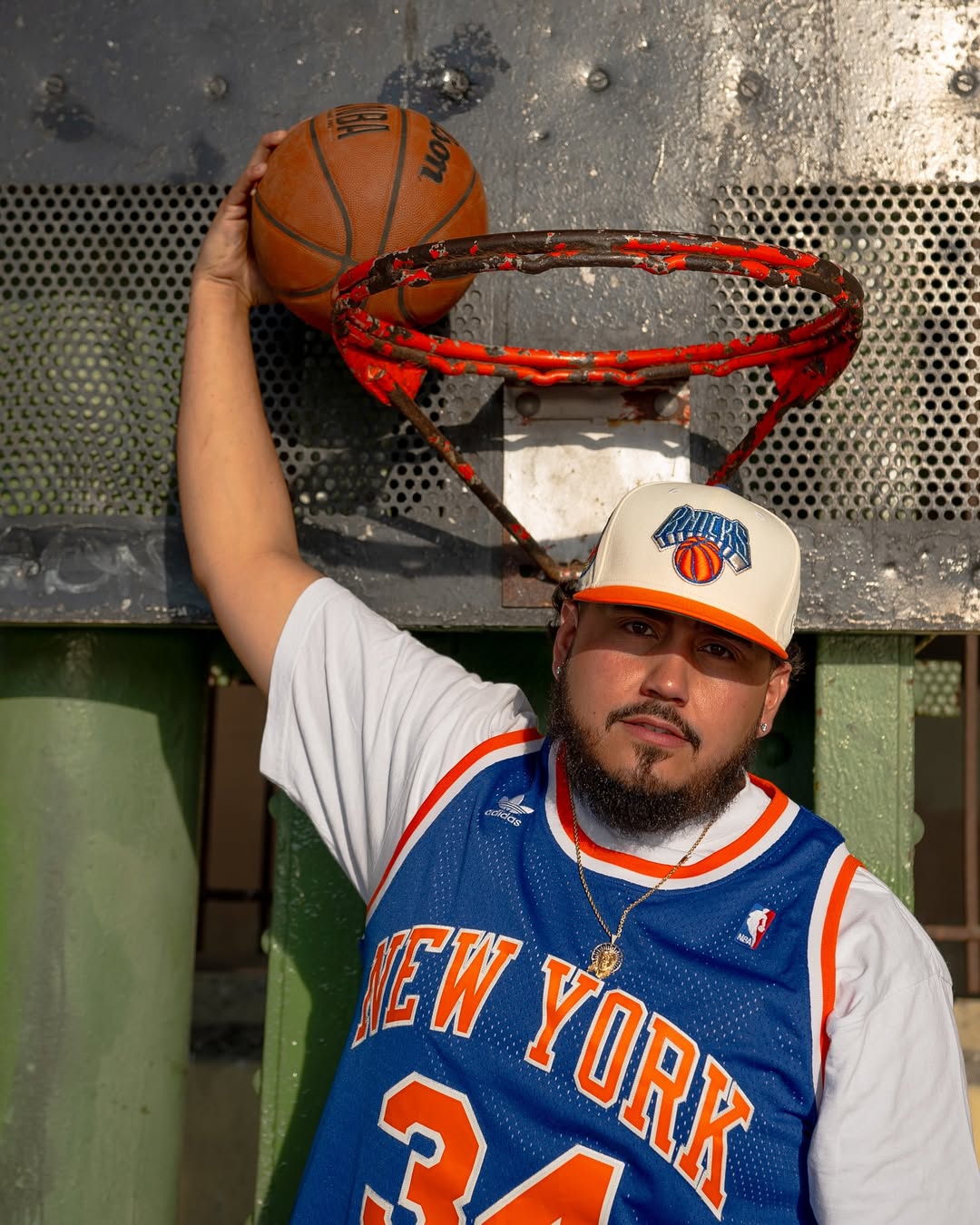 NEW ERA - New York Knicks CO 59Fifty 2x Champs Chrome White/Rush Orange