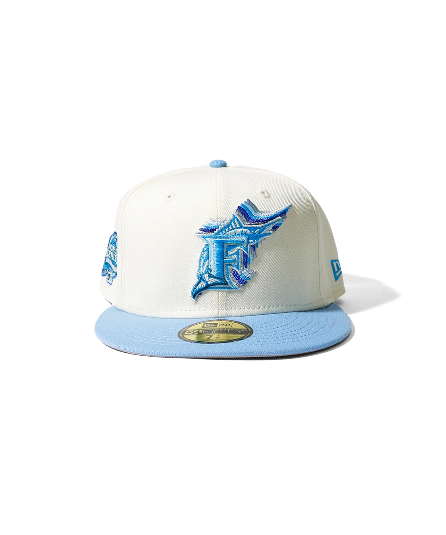 NEW ERA - Florida Marlines CO 59Fifty 2003 Worls Series Chrome/Sky Blue