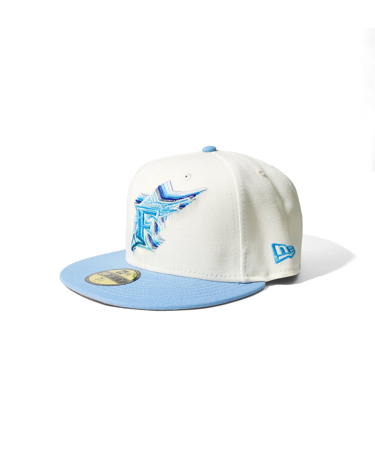 NEW ERA - Florida Marlines CO 59Fifty 2003 Worls Series Chrome/Sky Blue